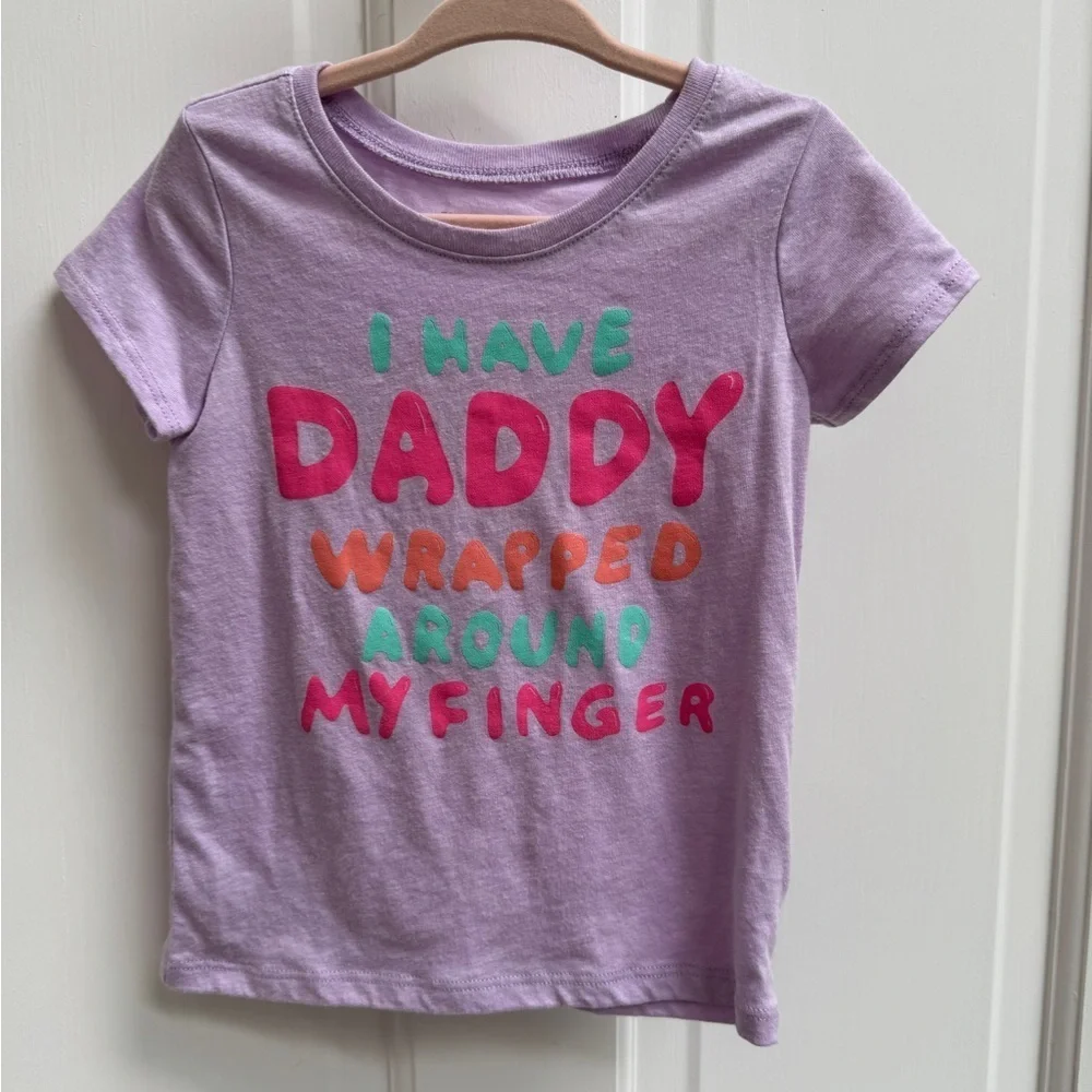 The Children's Place 3T I Have Daddy Wrapped Around My Finger Short Sleeve Tee